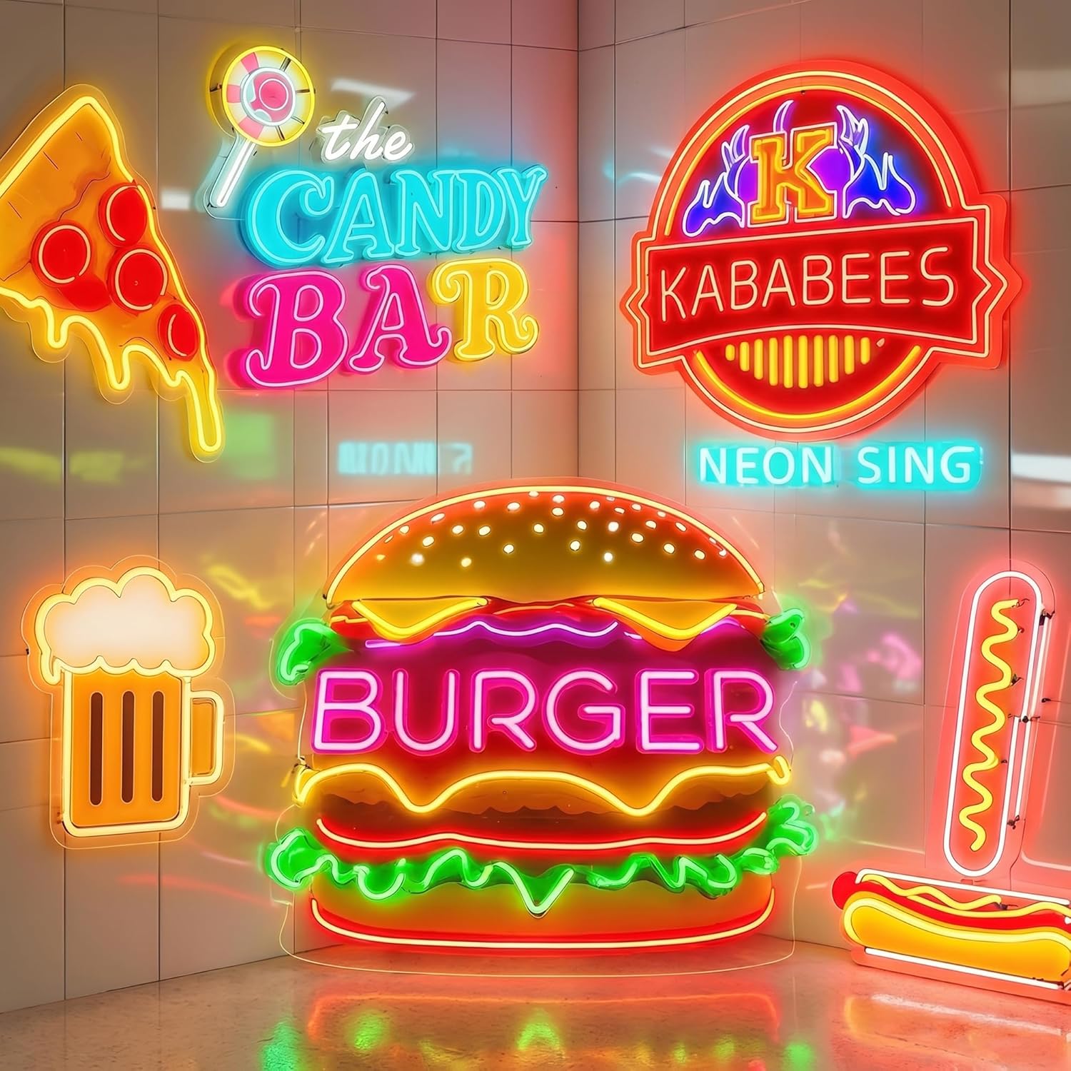 Custom LED Neon Sign Personali - Party Games Name ulasan dan harga