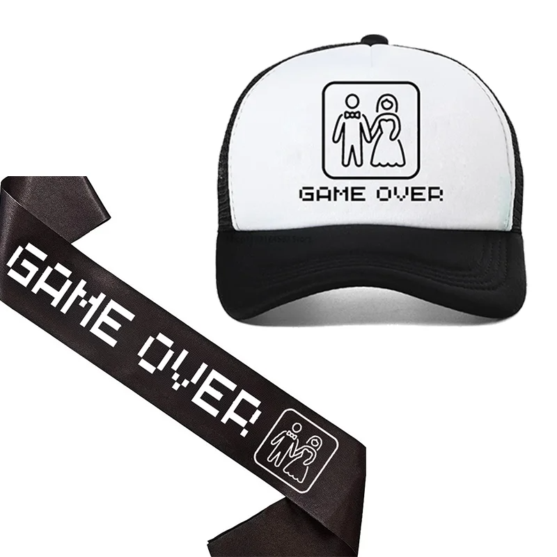 Groom To Be Sash Game Over Hat - Party Games Night ulasan dan harga