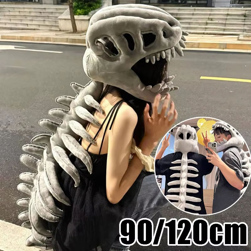 Dinosaur Skeleton Plush Hoodie - Party Games For Adults And Kids ulasan dan harga
