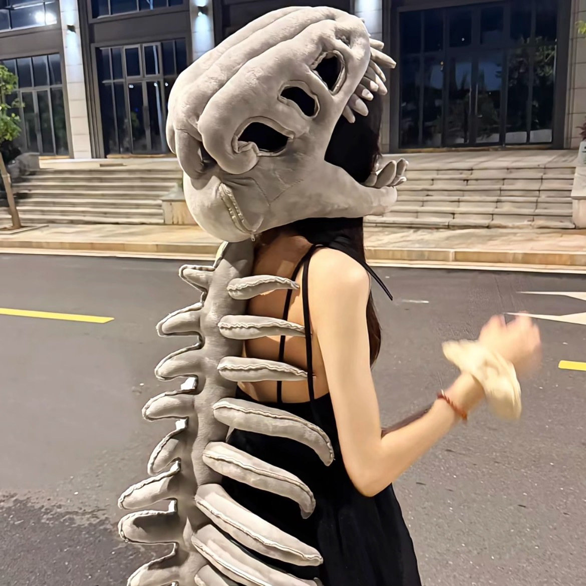 Dinosaur Skeleton Plush Hoodie - Party Games For Adults And Kids ulasan dan harga