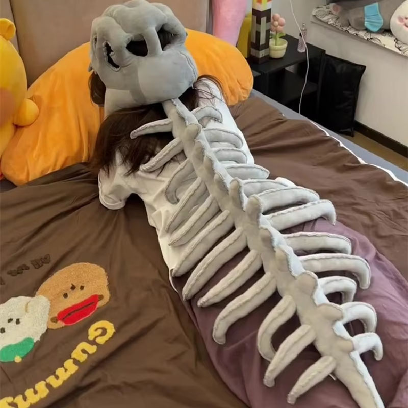 Dinosaur Skeleton Plush Hoodie - Party Games For Adults And Kids ulasan dan harga