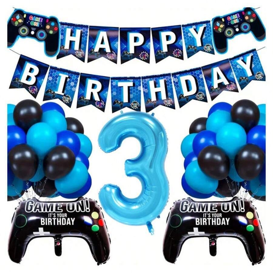 Video Game Balloons, Gaming Bl - Party Games Night ulasan dan harga